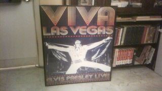 Elvis Presley " Viva Las Vegas " Vintage Large 24 " X 36 " Color Poster -