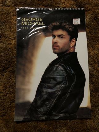 Vintage George Michael Wham 1989 Calendar In Shrink Wrap