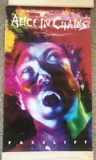 Vintage Alice In Chains Facelift Promo Poster 1990