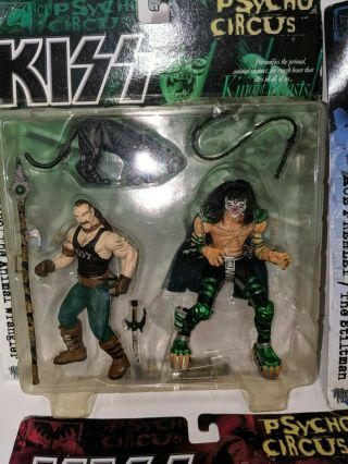 McFARLANE TOYS KISS PSYCHO CIRCUS COMPLETE SET OF 4 GENE,  PAUL,  ACE,  PETER 2