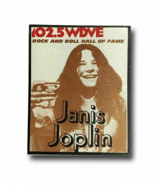 Janis Joplin 102.  5 Wdve Rock Hof Authentic Backstage Photo Concert Pass