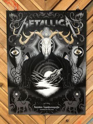 2019 Metallica Hameenlinna Hammelina Finland Concert Poster
