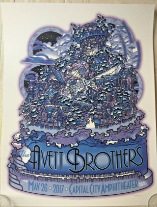 The Avett Brothers Concert Tour Poster Print Tallahassee Fl Sn/ 