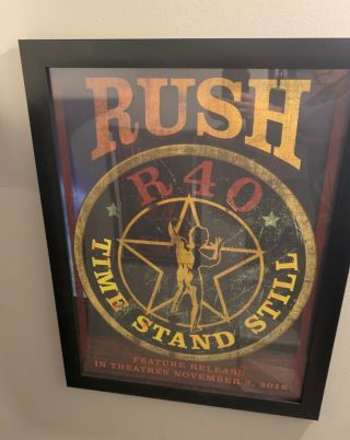 Rush Time Stand Still Special Edn Theatrical Release Lithograph Neil Peart Moon