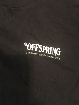Offspring Local Crew Shirt Black Extra Large Vintage 1995.