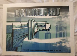 Dave Matthews Band Msg Poster Madison Square Garden Nyc 11/12/2010 Methane