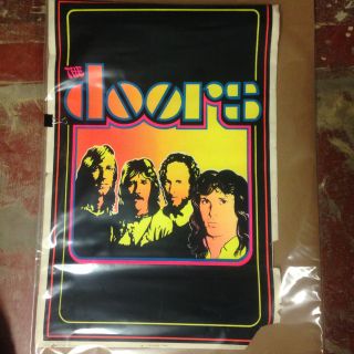 The Doors / Jim Morrison Vintage Black Light / Velvet Poster 36x24