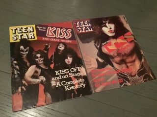 (2) Kiss Teen Star Vintage Poster/magazines 1978 - Aucoin - Large Posters