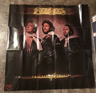 Rare Bee Gees Children Of The World Promo Poster Rso Records Huge 38.  5”x 38.  5”