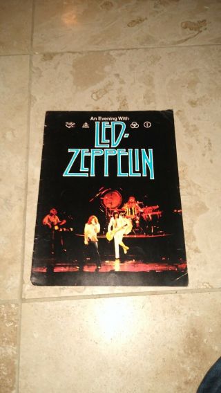 Led Zeppelin 1977 Tour Program Book Exc Rare