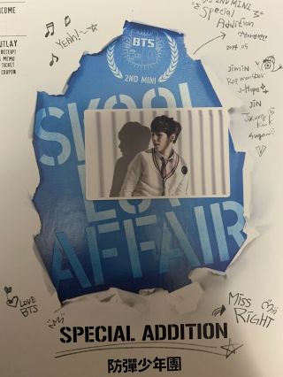[official] Bts Skool Luv Affair Special Addition Album,  Suga Photocard