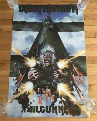 Vintage 1991 Iron Maiden Tailgunner Poster