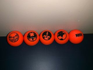 Kiss Miniature Golf Balls Complete Set From The Vegas Coarse