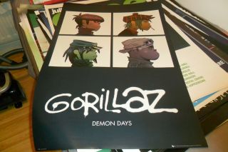 Gorillaz - Demon Days U.  K Poster 2006 Rock Indie Blur Damon Albarn Ex