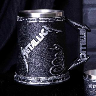 Nemesis Now Officially Licensed Metallica Black Album Tankard 14.  5cm B5220r0