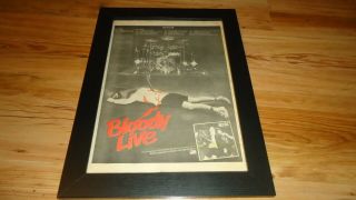 Ac/dc If You Want Blood - 1978 Framed Poster Sized Advert