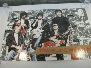 George Harrison - Traveling Wilburys - Tom Petty - Bob Dylan - Vintage Promo Poster