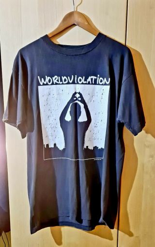 Rare Vintage Depeche Mode World Violation Tour Dodgers Stadium T - Shirt