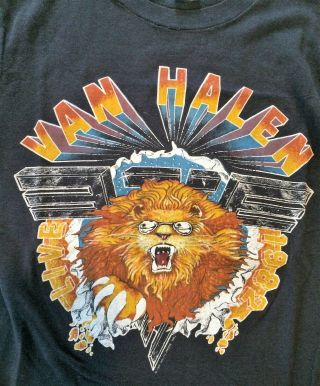 Van Halen 1982 Diver Down Concert Shirt,  Very Rare,  Vintage (eddie Van Halen)