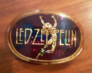 Led Zeppelin 1978 Pacifica Collectible Prism Belt Buckle Rock & Roll