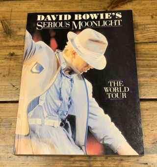 1984 David Bowie’s Serious Moonlight Concert Tour Book First Edition