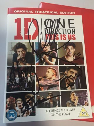 One Direction - This Is Us 2013 Dvd Fully (signed Autographed) All 5 Members