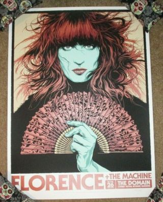 Florence & The Machine Concert Poster Print Sydney 1 - 26 - 19 2019 Sn Ken Taylor