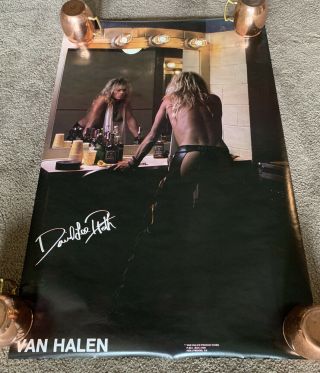 Nos 1983 Van Halen David Lee Roth Backstage Chaps Whiskey Poster 35x23