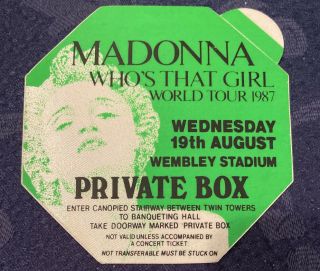 Madonna World Tour 1987 Who 
