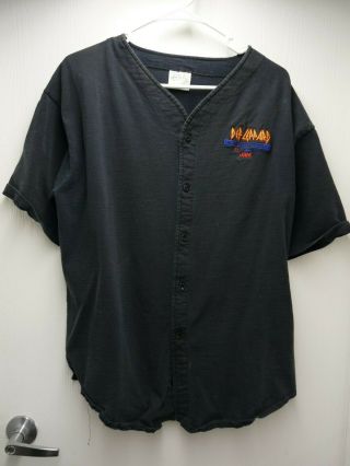 Def Leppard 1992/93 7 Day Weekend Real World Tour Issued Xl Jersey Shirt Ss2