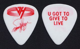 Van Halen Sammy Hagar Signature U Got To Give Guitar Pick - 1993 Right Here Tour