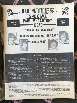 Beatles Special - Paul McCartney Is Dead - The Great Hoax 1978 Limited Reprint 2