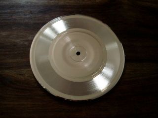 Blank Gold Metalized 7 " Single Disc Record - Make Your Own Music Award