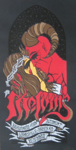 Melvins Print Concert Tour Poster With Altamont Porn Big Business Brad Klausen