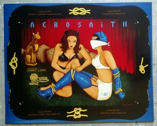 Aerosmith Jonny Lang 1997 West Coast Tour Rock Concert Poster Bgp