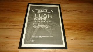 Orbital Lush - Framed Poster Sized Advert