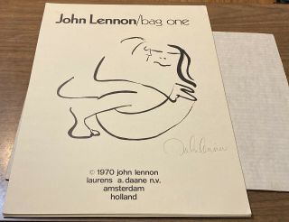 John Lennon 1970 Dutch Bag One Lithographs 698
