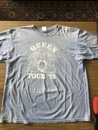 Queen “tour ‘75” Blue T - Shirt (l) From Queen’s Site Freddie Mercury