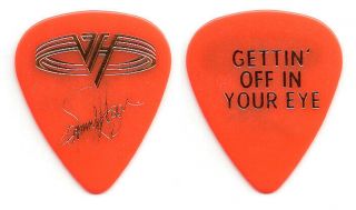 Van Halen Sammy Hagar Signature Gettin Off Red Guitar Pick 1993 Right Here Tour