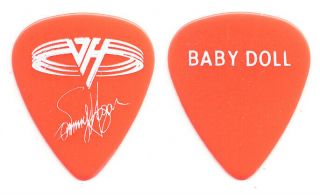 Van Halen Sammy Hagar Signature Baby Doll Red Guitar Pick - 1993 Right Here Tour