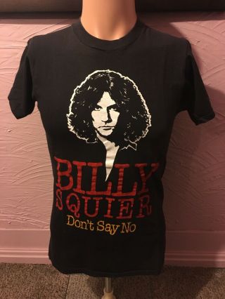 Deadstock Billy Squier Don’t Say No 1981 Tour T - Shirt M 80s The Stroke Rock