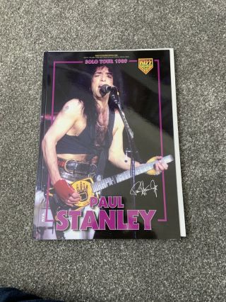 Kiss Army Spain Book Paul Stanley 1989 Solo Tour With Poster