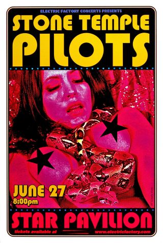 Stone Temple Pilots 2000 Hersey,  Pa Uncle Charlie Art Print Poster