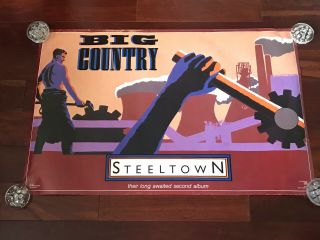 Big Country Steeltown Poster 1984 Promo Promotional Posters