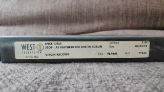 Spice Girls - Stop - As Featured On Live In Dublin Official Virgin promo VHS PAL 2