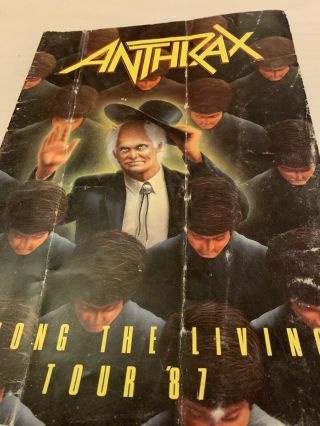 Signed - Anthrax Among The Living Tour Programme 1987