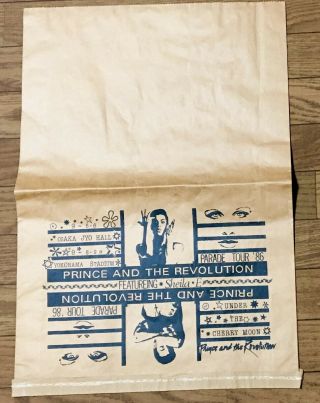 Prince And The Revolution 1986 Parade Tour Japan Issue Paper Bag