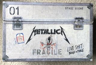 Metallica Live Sh T: Binge & Purge Box 3 Vhs 3 Cds On Stage Pass Booklet Stencil