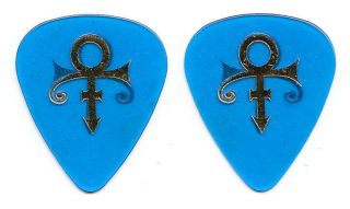 Prince Icon Symbol Clear Blue Guitar Pick - 2000 Greatest Hits Tour