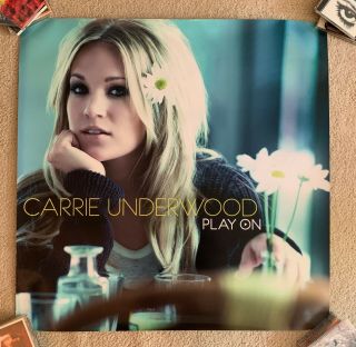 Carrie Underwood Play On Official 3x3 Ft Promotional Poster/print Country Big